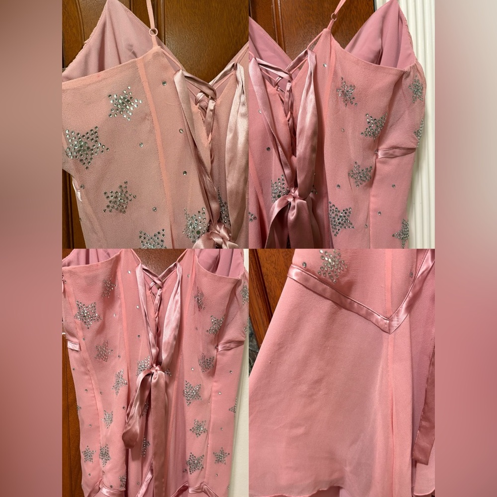 🌸Betsey Johnson Rare Vintage Star Slip Dress – Iconic Y2K Dreamwear ✨ - Picture 7 of 13